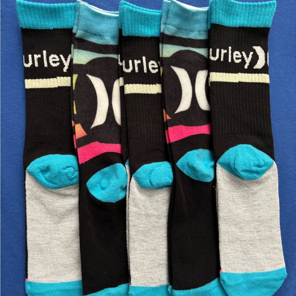 🦋 HURLEY CREW KIDS GIRLS SOCKS 🦋